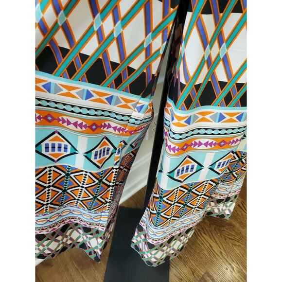 Indian Tropical Fashion Women Multicolor 100% Polyester 2 Piece Pantsuits Size M - Picture 4 of 12